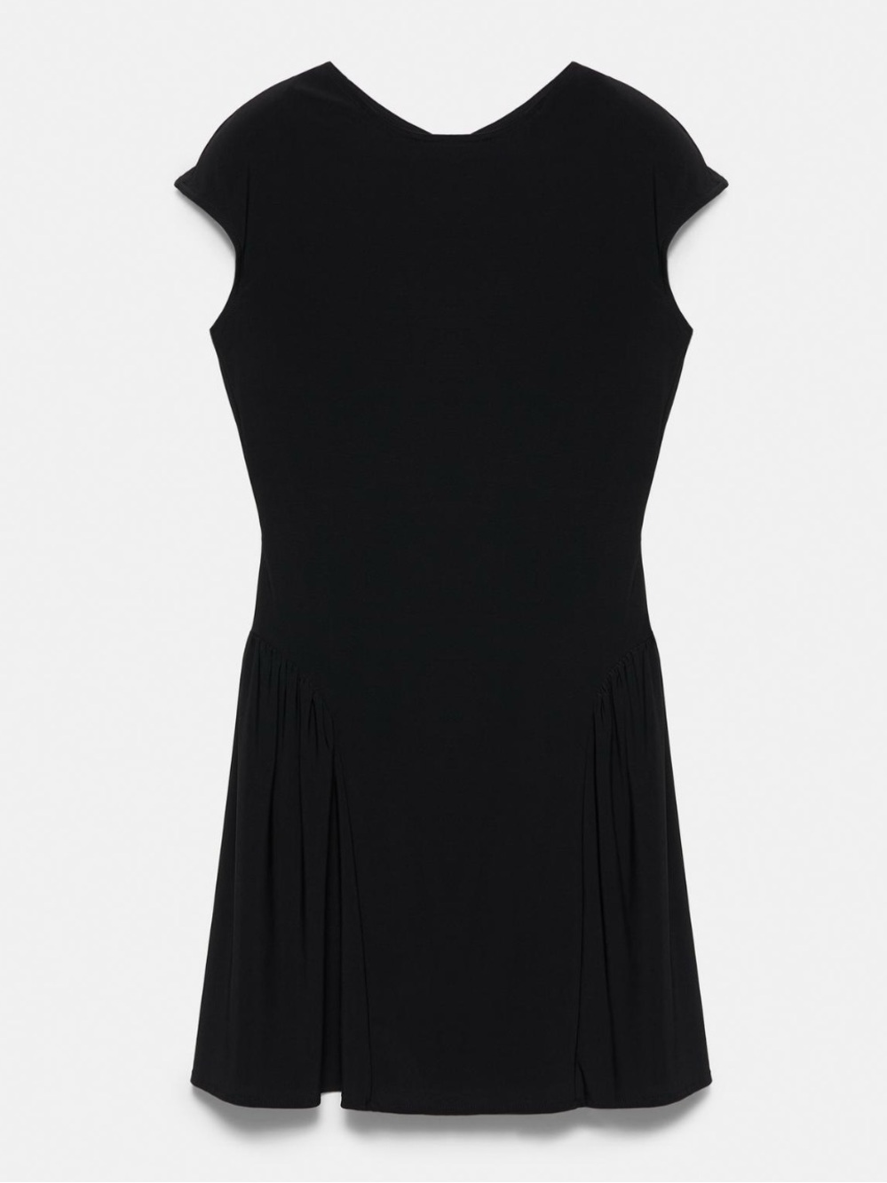 Pull&Bear Black Cap Sleeve Mini Dress